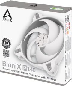 ARCTIC BioniX P140 (Grey/White) – Pressure-optimised 140 mm Gaming Fan with PWM PST