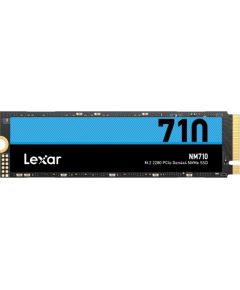 Lexar M.2 NVMe SSD NM710 500GB SSD form factor M.2 2280, SSD interface PCIe Gen4x4, Write speed 2600 MB/s, Read speed 5000 MB/s