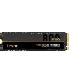 Lexar NM800 PRO with Heatsink 1TB SSD form factor M.2 2280, SSD interface M.2 NVMe 1.4, Write speed 6300 MB/s, Read speed 7500 MB/s