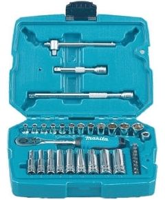 Muciņu ar uzgaļiem komplekts Makita B-65567; 1/4''; 34 gab. Mehāniskie instrumenti