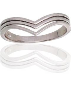 Серебряное кольцо #2101786(PRh-Gr), Серебро 925°, родий (покрытие), Размер: 17.5, 2.1 гр.