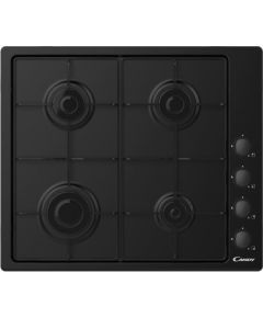 Candy CHW6LBB Black Built-in 60 cm Gas 4 zone(s)