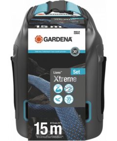 Gardena Tekstila šļūtenes Liano™ Xtreme 15 m komplekts, ar uzglabāšanas somu