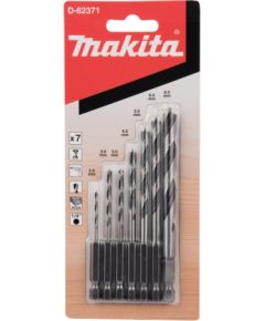 Makita wood drill set 7pcs 1/4 "" D-62371