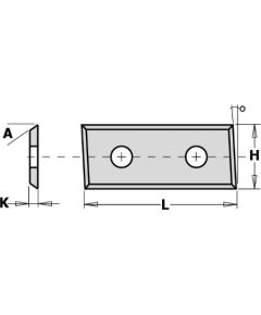 Ēveles asmeņi CMT 790.483.12; 48,3x12x1,5 mm; HWM; 1 gab.