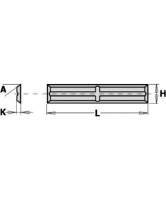 Ēveles asmeņi CMT 790.200.01; 20x4,1x1,1 mm; HWM; 1 gab.