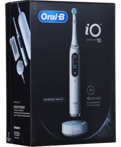 Braun ORAL-B iO Series 10 Stardust White Electric toothbrush + iO Sense charger White