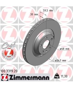 Zimmermann Bremžu disks 100.3319.20