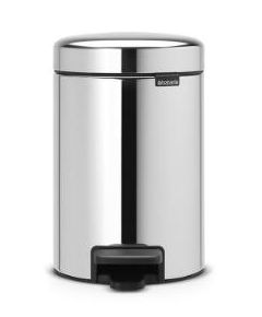 Brabantia atkritumu tvertne ar pedāli NewIcon, 5l, brilliant steel