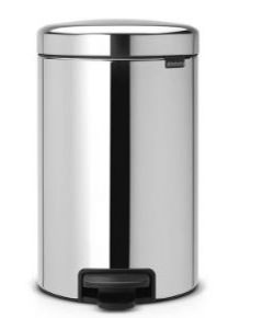 Brabantia atkritumu tvertne ar pedāli NewIcon, 12l, brilliant steel