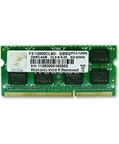G.Skill 4GB DDR3-1600 SQ memory module 1 x 4 GB 1600 MHz