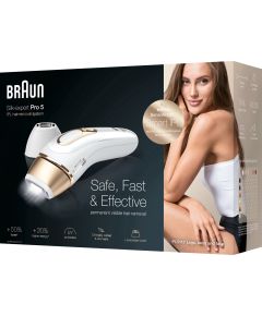 Braun PL5054 Silk-expert Pro 5 IPL Fotoepilators, Balts/Zelta