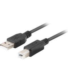 Lanberg CA-USBA-15CU-0010-BK kabel USB 1m 2.0 USB A->USB-B Black