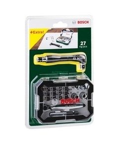 Bosch screwdriver bit and ratchet set - 27 pieces