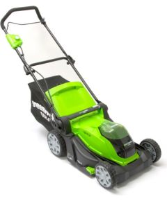 Zāles pļāvējs Greenworks G40LM41; 40 V (bez akumulatora un lādētāja)