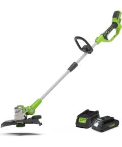 Zāles trimmeris Greenworks G24LT30MK2; 24 V; 1x2,0 Ah akum.