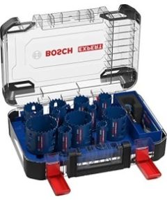 Bosch hole saw Tough material set 14 pieces - 2608900448 EXPERT RANGE