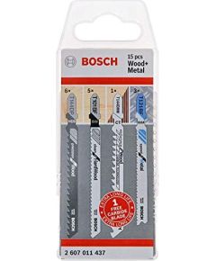 Bosch jigsaw blades Wood & Metal Pack 15 - 2607011437