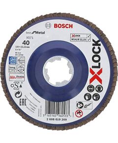 Bosch X-LOCK Fan Disc BfM, 125mm, K40 - 2608619209 eng.