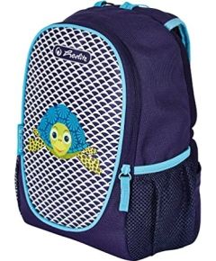 Herlitz Rookie Cute Animals Turtle, backpack (purple/neon blue)