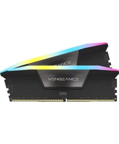 Corsair DDR5 32GB - 5600 - CL - 40 - Dual-Kit - DIMM - CMH32GX5M2B5600C40K, Vengeance RGB, XMP, black