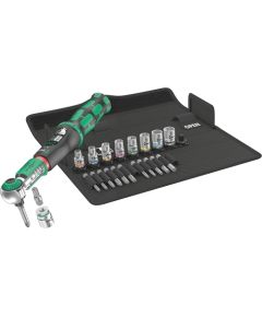 Wera Safe-Torque A2 Set 1, 23 pieces, torque wrench (black/green, 1/4" hexagon, 2-12 Nm)