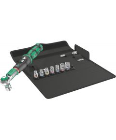 Wera Safe-Torque A 1 Imperial Set 1, 10 pieces, torque wrench (black/green, 1/4" square, 2-12 Nm)