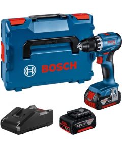 Bosch Cordless Drill GSR 18V-45 Professional, 18V (blue/black, 2x Li-Ion battery 3.0Ah, in L-BOXX)