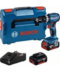 Bosch Cordless Impact Drill GSB 18V-45 Professional, 18V (blue/black, 2x Li-Ion battery 3.0Ah, in L-BOXX)