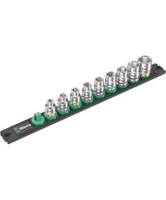 Wera socket magnetic strip B Imperial 1 socket set 3/8, imperial (black/green, 9?piece)