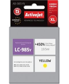 Activejet AB-985YN ink (replacement for Brother LC985Y; Supreme; 19.5 ml; yellow)