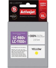 Activejet AB-1100YNX ink for Brother printer; Brother LC1100/LC980Y replacement; Supreme; 19.5 ml; yellow