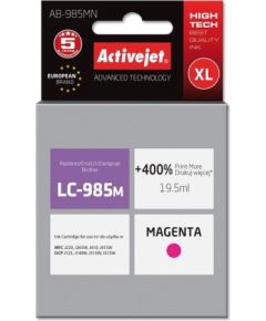 Activejet AB-985MN ink for Brother printer; Brother LC985M replacement; Supreme; 19.5 ml; magenta