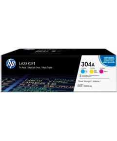 Toner HP 304A Zestaw CMY Oryginał  (CF372AM)