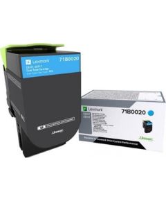 Toner Lexmark 71B0020 Cyan Oryginał  (71B0020)