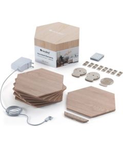 Nanoleaf Elements Wood Look Hexagons Starter Kit (7 panels)