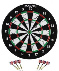 Master Dart 2w1 Dwustronny 45 cm + 6 Rzutek MASTER