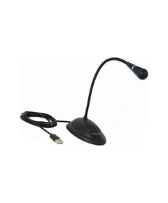 DeLOCK USB gooseneck microphone (black)