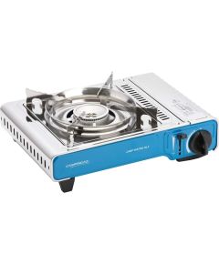 Campingaz Gas cooker CampBistro DLX (silver/blue, one-flame cooker)