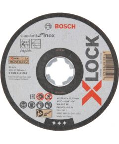 Bosch X-LOCK separation 125x1,0 h f INOX - 2608619262 straight