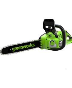 Ķēdes zāģis Greenworks GD24X2CS36; 2x24 V; 36 cm sliede (bez akumulatora un lādētāja)