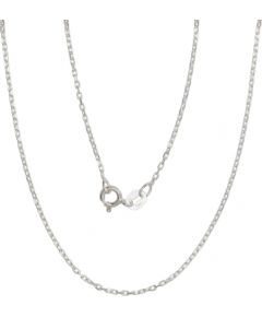 Серебряная цепочка Якорное 1 мм, алмазная обработка граней #2400084, Серебро 925°, длина: 45 см, 2 гр.