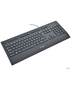 Logitech K280e Multimedia, Keyboard layout EN, 1,6 m m, USB, Black, US International, Numeric keypad, 930 g