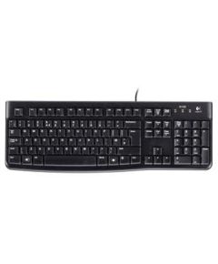 Logitech K120 wired, USB, Keyboard layout EN/LT, USB Port, 1.5 m, Black, Lithuanian, 55 g