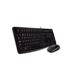 Logitech MK120 Keyboard and Mouse, Keyboard layout Russian, Black, Mouse included, Russian, USB Port