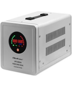 Qoltec 50718 Uninterruptible power supply Pure Sine Wave UPS | 800VA | 560W | constant phase | Grey