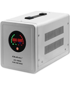 Qoltec 50721 Uninterruptible power supply Pure Sine Wave UPS | 1000VA | 700W | Grey