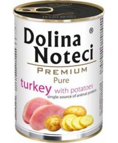 Dolina Noteci DOLINA NOTECI PIES PURE 400g indyk z ziemniakami PUSZKA /12