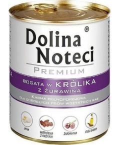 Dolina Noteci Dolina Noteci Premium królik z żurawiną 800g karma dla psów dorosłych uniwersalny