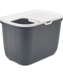 Savic Hop-In Litter Box Grey pakaišu kaste pelēka VAT008882